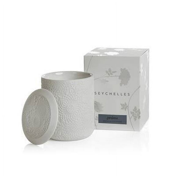 GARDENIA Seychelles Zodax Scented Candle 8.5 oz 50 Hour