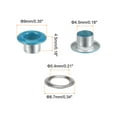 thumbnail image 2 of Uxcell 300set Grommets Kit Metal Eyelets 4.5mm 3/16" Hole Tiny Grommet for Shoes Clothes Belt Tag Sky Blue, 2 of 6