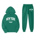 thumbnail image 3 of WOYY Toddler Girls New York Letter Print Hoodie Jogger Pants Set Sweatsuit, Sizes 2-3T, 3 of 3
