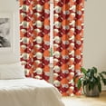 thumbnail image 2 of Contemporary Curtains 2 Panels Set, Spirals Pattern in Warm Colors Swirling Lines with Psychedelic Effect, Window Drapes for Living Room Bedroom, 56"W X 84"L, Multicolor, by Ambesonne, 2 of 5