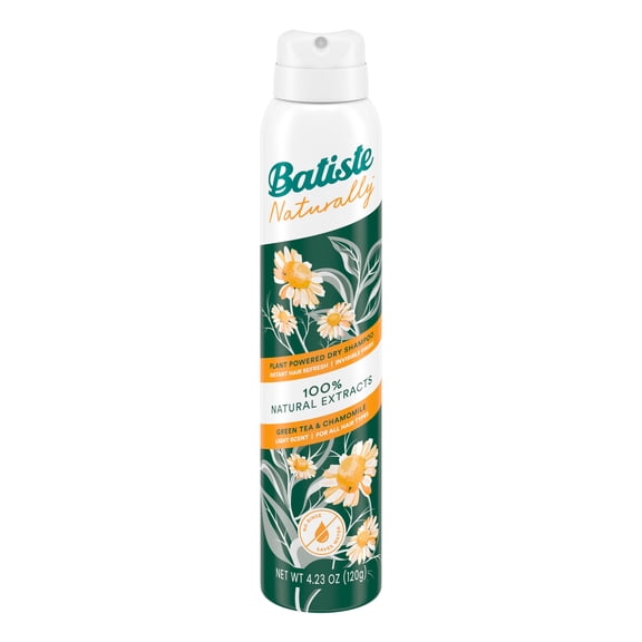 Batiste Naturally Dry Shampoo Green Tea & Chamomile 4.23oz.