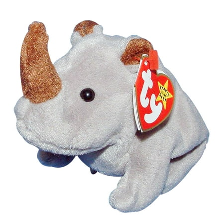 Ty Beanie Baby: Spike the Rhinoceros | Stuffed Animal | MWMT