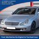 thumbnail image 3 of Cubierta del gancho de remolque del parachoques delantero de Unique Bargains en tono plateado, compatible con Mercedes-Benz CLS W219 2004-2007 No.A2198850026, 3 of 6