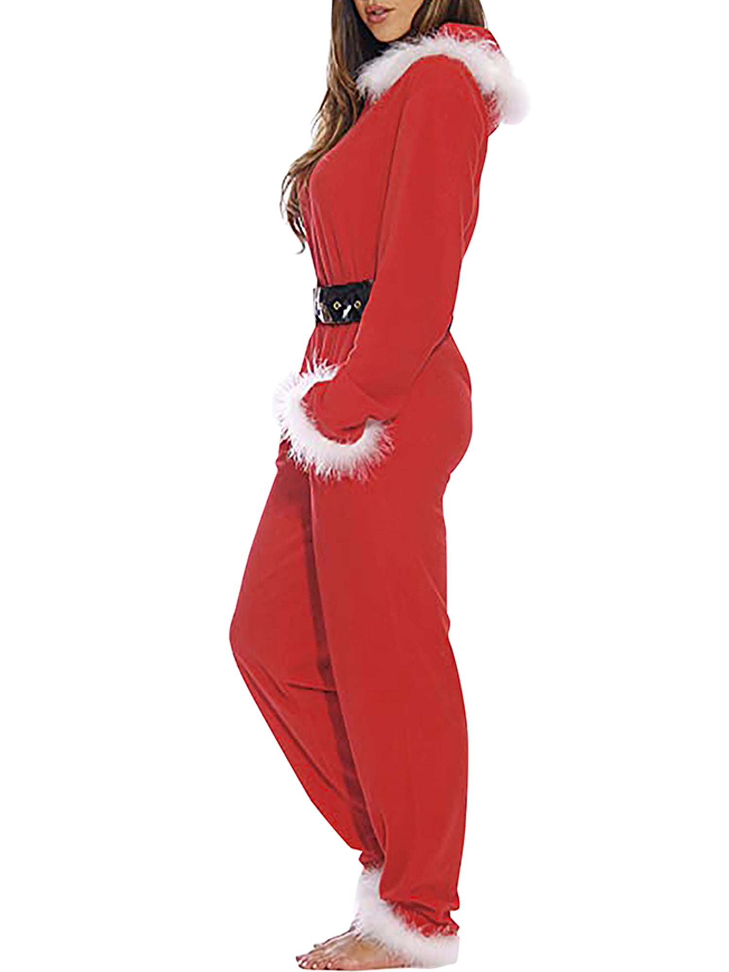 Buy Neilyoshop Womens Santa Clause Costume Mrs Sexy Jumpsuit Christmas  Holiday Costume for Adult SmallMedium Red at Amazonin