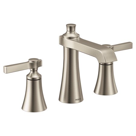 Moen Ts6984 Flara 1 2 Gpm Widespread Bathroom Faucet Walmart Com