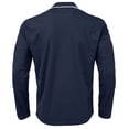thumbnail image 6 of IROINNID Mens Pullover Shirts Long Sleeve Solid Turn-down Collar Pullover Breathable Shirt Blouse Tops,Navy, 6 of 7