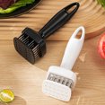 thumbnail image 4 of Stainless Steel Meat Tenderizer with Spring-Loaded Needles Automatic Rebound Tool for Steak Chicken Fast Marinating Tenderizing Essential Kitchen Gadget, 4 of 8