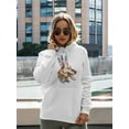 thumbnail image 2 of Dog With Feathers Hoodie Women -Image by Shutterstock, Female 4X-Large, 2 of 4