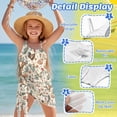 thumbnail image 6 of Xoenoiee Rooster Chicken Cactus Flower Print Girls Swimsuit, Girls Bathing Suits Quick Dry Cut Out One Piece Swimsuits with Mesh Cover Up Skirt Teen Bathing Suits Swimwear Set, Size 15-16 Years, 6 of 7