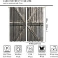 thumbnail image 2 of Rustic Curtains for Bedroom, Old Barn Door Wooden Board Living Room Curtains, Rural Hardwood Farmhouse Western Retro Drapes 2 Panel Sets,84x84 Inch, 2 of 4