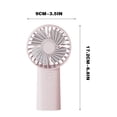 thumbnail image 2 of Boovnll Fan, Usb Rechargeable Handheld Small Fan with Light Student Portable Fan Mini Silent Desktop Fan, Portable Fan, Desk Fan, Fans, 2 of 2