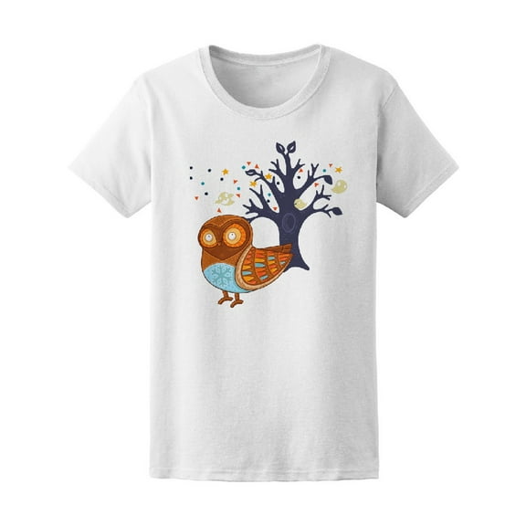 Magic Owl Night Forest Ghost Tee Women's -Image by Shutterstock