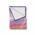 thumbnail image 2 of Nature Soft Flannel Fleece Throw Blanket, Tulip Fields and Windmills in European Landscape with a Sunset Sky View, Cozy Plush for Indoor and Outdoor Use, 70" x 90", Orange Pink Purple, by Ambesonne, 2 of 6