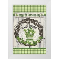 Spivey, Linda 23x32 White Modern Wood Framed Museum Art Print Titled - Happy St. Patricks Day
