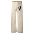 thumbnail image 5 of WEAIXIMIUNG Salopette pour Homme Brun Mode Homme Décontractée Numérique 3D Décontractée Jambe Droite Pantalon d'Affaires Style Quatre, 5 of 5