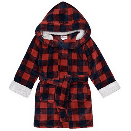 

Petit Lem Kids Unisex Hooded Robe Various Sizes: 10/Red