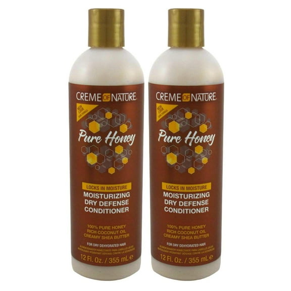 Creme Of Nature Pure Honey Conditioner 12oz (Dry Defense) (Pack of 2)