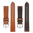 thumbnail image 4 of BISONSTRAP Men's Watch Bands, Hand-Stitched Leather Watch Straps, Quick Release, 20mm, Toffee Brown with Silver Buckle, 4 of 7