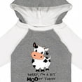 thumbnail image 4 of Inktastic Sorry, I'm a Bit Moody Today Cute Cow Pun Boys or Girls Long Sleeve Baby Bodysuit, 4 of 5