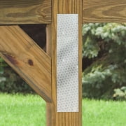 Hy-Ko 6-Inch White Reflective Safety Strips, Self-Adhesive Backing, 3-Pack
