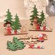thumbnail image 5 of Adornos navideños de madera QIFU Xmas Noel, decoración navideña para el hogar 2024, decoración navideña, regalos navideños, Año Nuevo 2025, 5 of 5