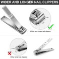 thumbnail image 4 of Cortaúñas Toenail Mudder, de acero inoxidable, borde recto, 6 unidades, 4 of 6