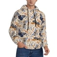 thumbnail image 2 of Daiia Butterflies for Men's Fashion Hoodies & Sweatshirts with Kangaroo Pocket Hooded Sweatshirt Breathable & Moisture Wicking-3X-Large, 2 of 7