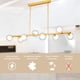 thumbnail image 3 of Lampara COLGANTE VINTAGE Ilios Innova barra de 8 luces esferas de cristal DORADA, 3 of 9