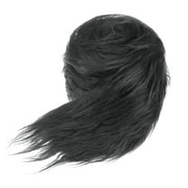 Uxcell Faux Fur Fabric Precut Strips, 59x4 Inch Plush Faux Fur Fabric Square for DIY Crafts [Black]