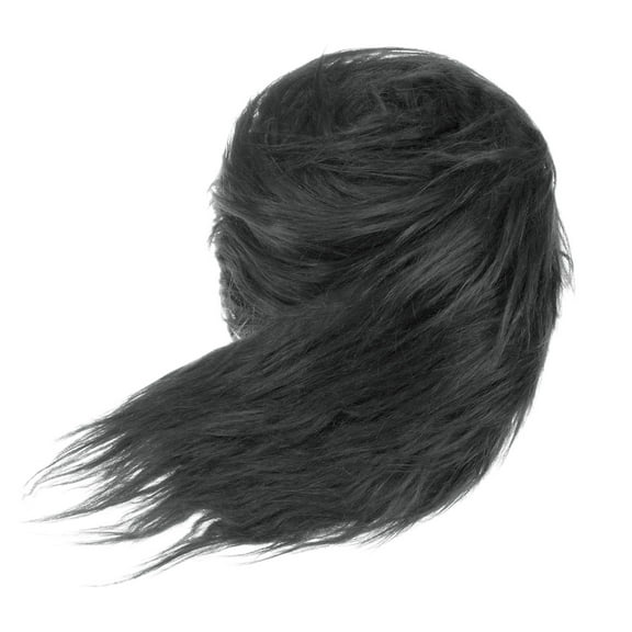 Uxcell Faux Fur Fabric Precut Strips, 59x4 Inch Plush Faux Fur Fabric Square for DIY Crafts [Black]