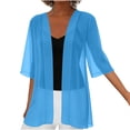 thumbnail image 2 of Diufon Lightweight Summer Cardigan for Women 3/4 Sleeve Open Front Cardigans Casual Beach Vacation Cover Up, 2 of 8