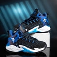 thumbnail image 3 of Kids High-Top Basketball Shoes - Boys' Athletic Sneakers with Breathable Mesh, 3 of 12
