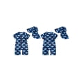 thumbnail image 2 of BemeyourBBs Toddler Baby Boy Shark One Piece Swimsuit with Sun Cap Infant Boys Bathing Suit Short Sleeve Rash Guard Shark Print Short Sleeve Zip Up Swimwear Summer Beachwear, 2 of 9