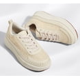 thumbnail image 6 of LUCKY STEP Fashion Chunky Braided Uppers Uppers Sneakers Platform Casual Shoes,Beige Knit,Womens, 6 of 10