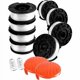 thumbnail image 1 of Bästsäljande produkt!!! Trimmerspole för Black & Decker Trimmers, 8 Trimmerspolar med 2 spolhattar och 2 fjädrar.pa, 1 of 4