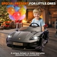 thumbnail image 5 of JoyWheels Licensed Porsche Taycan Turbo S 2 Seater Ride On Cars,24V 350W Powered Ride on Car With Remote Control,4mph,Black, 5 of 9