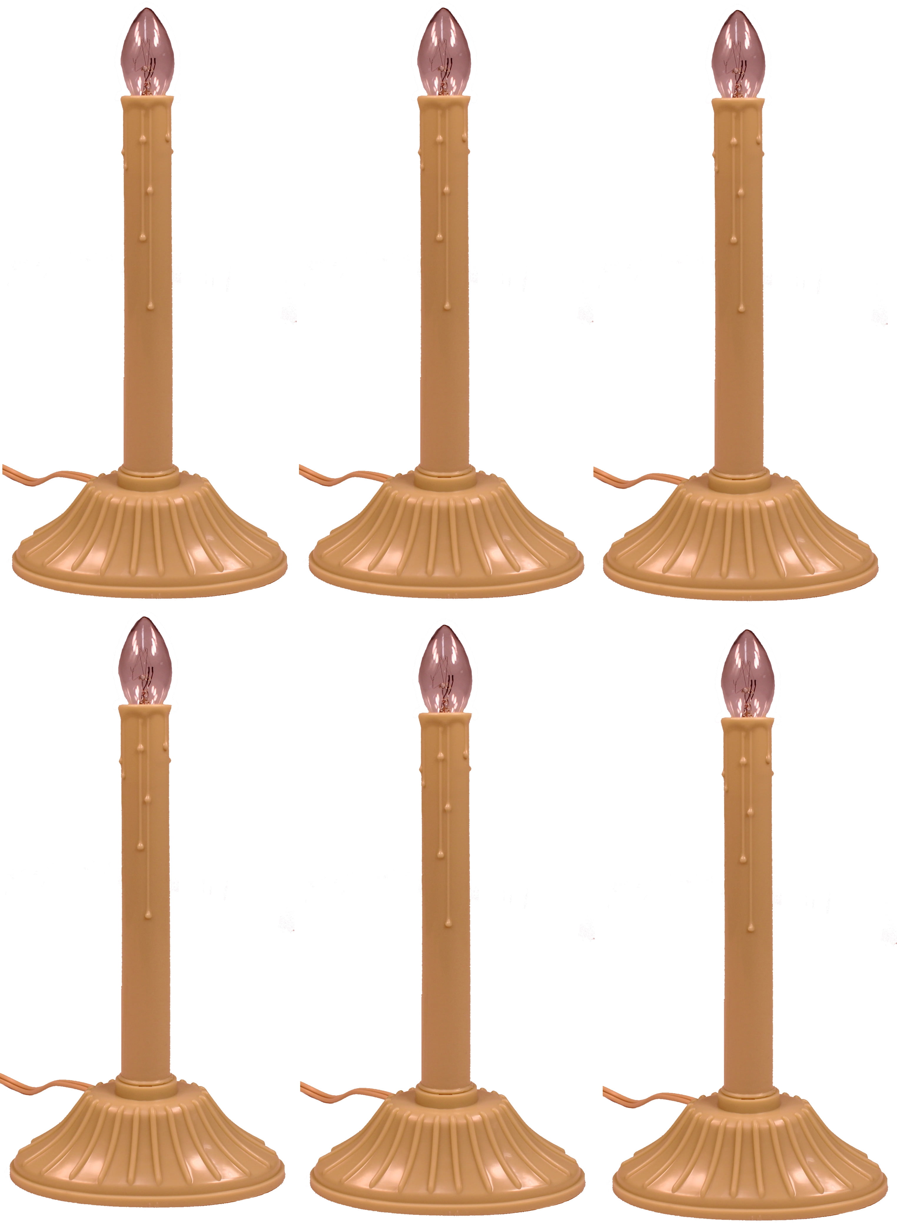 Creative Hobbies Electric Candolier Indoor Christmas Candle Lamp, Ivory