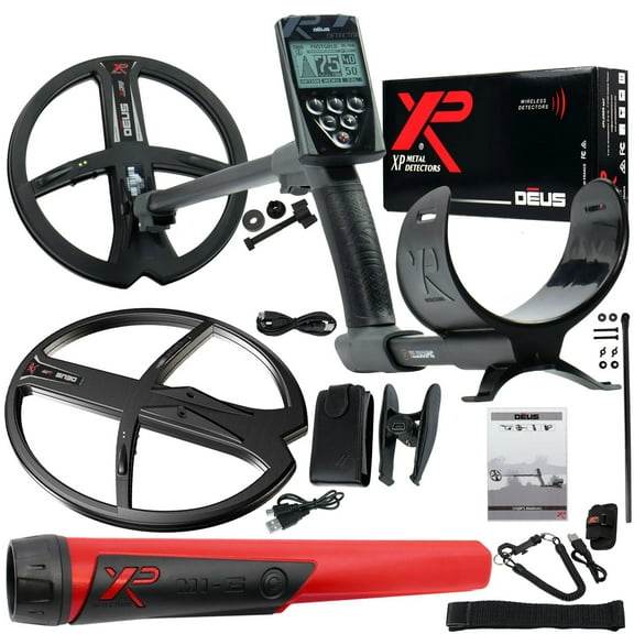 XP Deus Metal Detector with MI-6 Pinpointer, Remote and 2 Coils