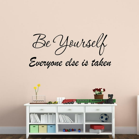 VWAQ Be Yourself Everyone Else is Taken - Encouraging Wall Decals, Inspiring Vinyl Quotes Stickers