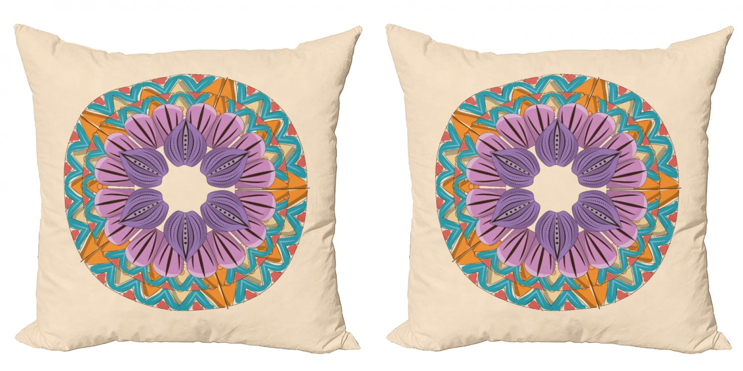 Mandala Pillow Cover Cotton Duvet Decorative Handmade Large Cushion Cover Sham 