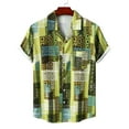 thumbnail image 1 of Rbaofujie T-Shirts pour Hommes Liquidation Chemises Décontractées à Boutons Imprimé Floral Non Positionné Col Rabattu Manches Courtes Blouse, 1 of 5