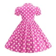 thumbnail image 5 of Gubotare Cute Dresses for Girls Girl's Summer Dresses Ruffled Sleeves Tiered Swing Sundress with Pockets Size 7-8T (Hot Pink,7-8 Years), 5 of 9