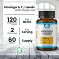thumbnail image 4 of TrueMed Moringa & Turmeric Curcumin Supplement with BioPerine, 1100 mg, 95% Curcuminoids, 120 Vegan Capsules for Daily Wellness, Joint & Digestive Support, 4 of 10