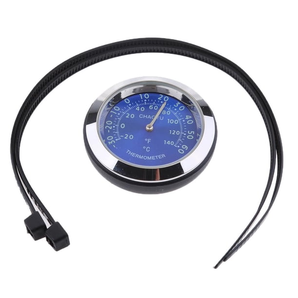 Indicador Sensor de humedad Reloj termómetro para motocicleta Scooter Bike Termómetro - Azul