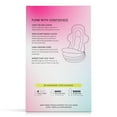 thumbnail image 3 of (6 pack) Flex Plant+ Pads with Wings, Super, Heavy Absorbency, Ultra Thin, Unscented, 26 Count, Hypoallergenic, 3 of 7