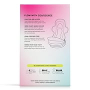 (6 pack) Flex Plant+ Pads with Wings, Super, Heavy Absorbency, Ultra Thin, Unscented, 26 Count, Hypoallergenic