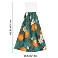 thumbnail image 6 of Yayeee Kitchen Hanging Hand Towels Set of 2 with Loop Bathroom Absorbent Tie Towel, Orange Leaves, 6 of 7