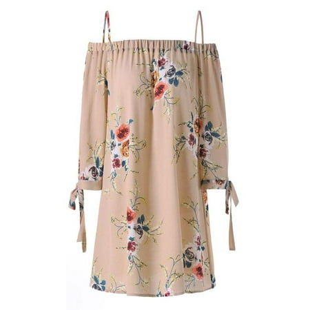 Cami Plus Womens Clothes - Fashion Womens Plus Size Floral Print Cold Shoulder Blouse Casual Tops Camis