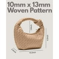 thumbnail image 5 of Knoted Woven Handbag for Women - Faux Leather Fashion Designer Ladies Hobo Handbags - Fashion Knotted Handle Clutch Bag, 5 of 6