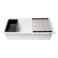 thumbnail image 4 of ALFI Brand AB3418SBDI-W 33 in. Granite Composite Workstation Step Rim Single Bowl Drop in Sink with Accessories - White, 4 of 7